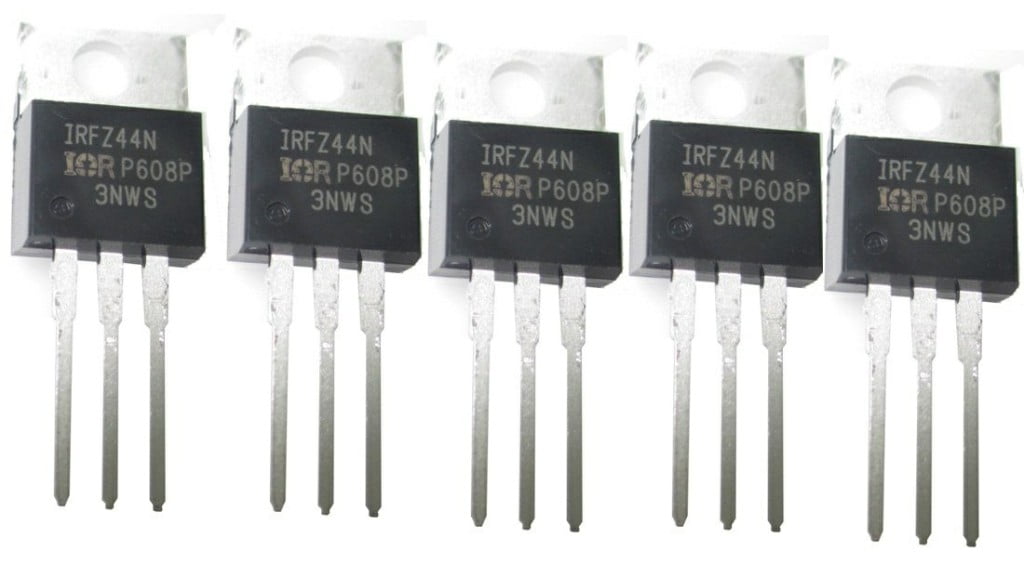 Transistores de efecto de campo típicos IRFZ44N canal N