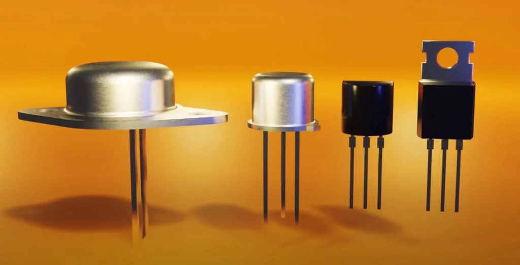 historia y representación de diferentes tipos de transistores  