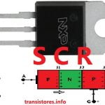 SCR (Rectificador Controlado por Silicio), símbolo, construcción y componente electrónico