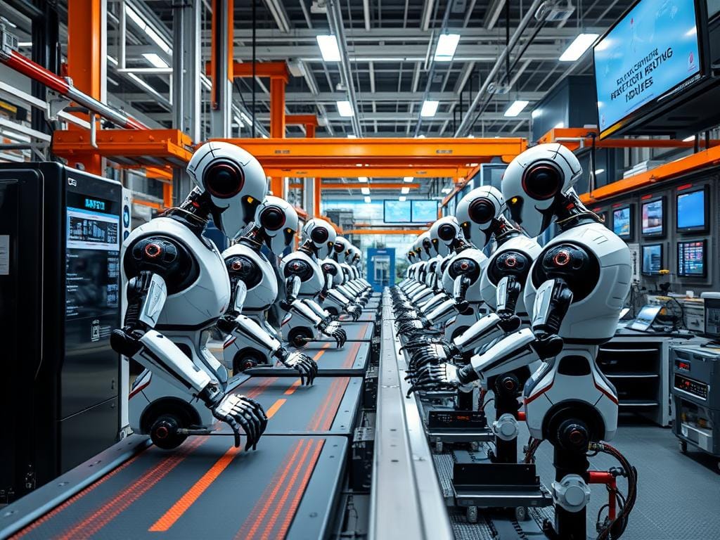 Manufactura inteligente con robots industriales